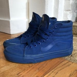 Vans Unisex Sk8-Hi Mono Skate Shoes in True Blue